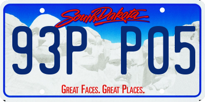 SD license plate 93PP05