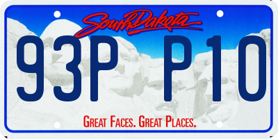 SD license plate 93PP10