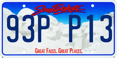 SD license plate 93PP13