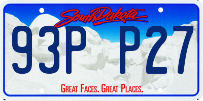 SD license plate 93PP27