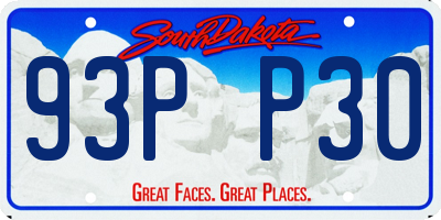 SD license plate 93PP30