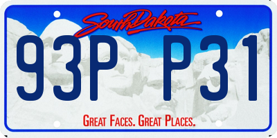 SD license plate 93PP31