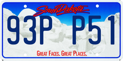 SD license plate 93PP51