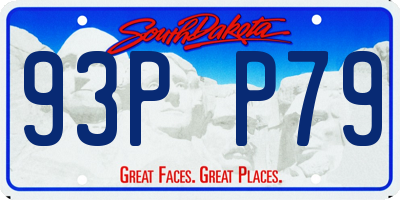 SD license plate 93PP79