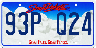 SD license plate 93PQ24
