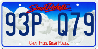 SD license plate 93PQ79