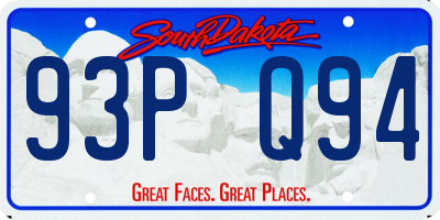 SD license plate 93PQ94