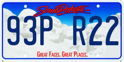 SD license plate 93PR22