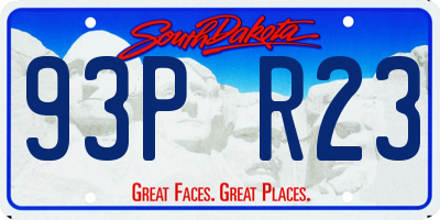 SD license plate 93PR23