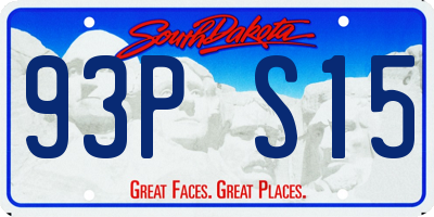 SD license plate 93PS15
