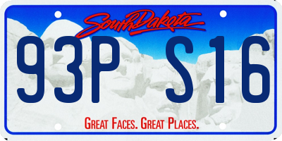 SD license plate 93PS16