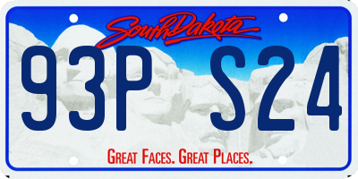 SD license plate 93PS24