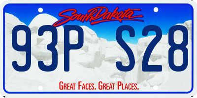 SD license plate 93PS28