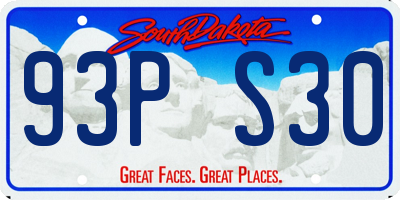 SD license plate 93PS30