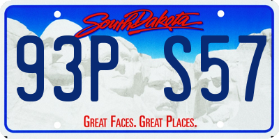 SD license plate 93PS57
