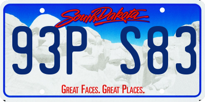 SD license plate 93PS83