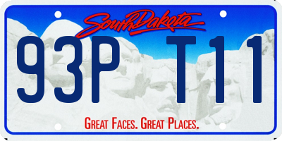 SD license plate 93PT11