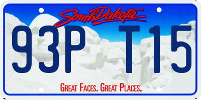SD license plate 93PT15