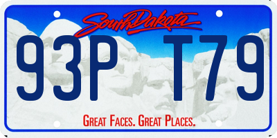 SD license plate 93PT79