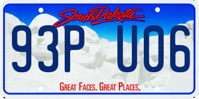 SD license plate 93PU06