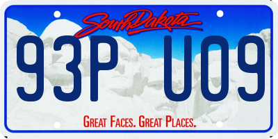 SD license plate 93PU09