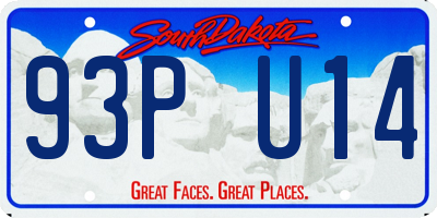 SD license plate 93PU14