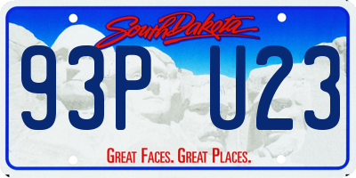 SD license plate 93PU23
