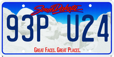 SD license plate 93PU24