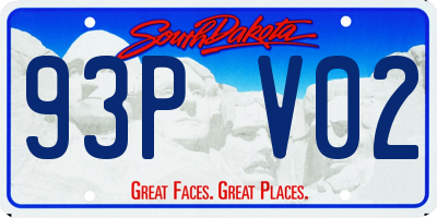 SD license plate 93PV02