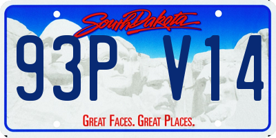 SD license plate 93PV14