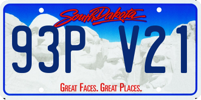 SD license plate 93PV21