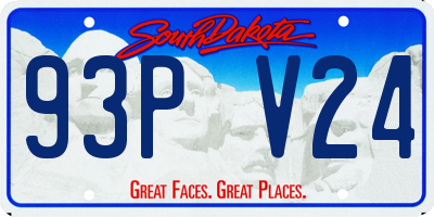 SD license plate 93PV24