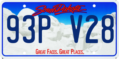SD license plate 93PV28