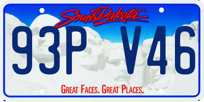 SD license plate 93PV46