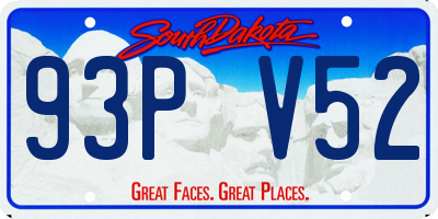 SD license plate 93PV52