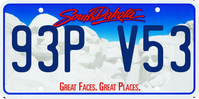 SD license plate 93PV53