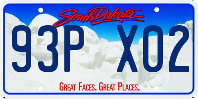 SD license plate 93PX02