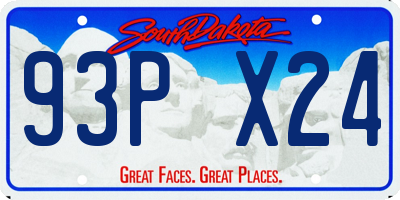 SD license plate 93PX24