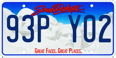 SD license plate 93PY02