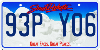 SD license plate 93PY06