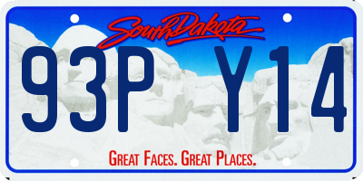 SD license plate 93PY14