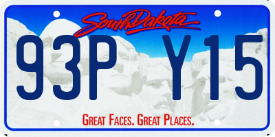 SD license plate 93PY15