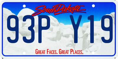 SD license plate 93PY19