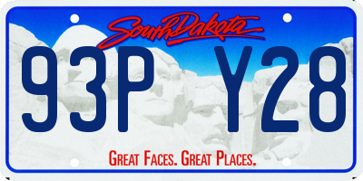SD license plate 93PY28
