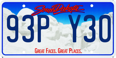 SD license plate 93PY30