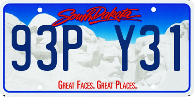 SD license plate 93PY31