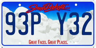 SD license plate 93PY32
