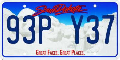 SD license plate 93PY37