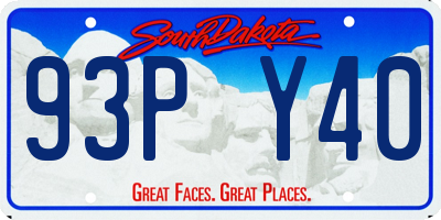 SD license plate 93PY40