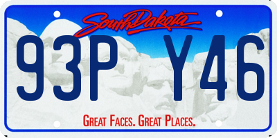 SD license plate 93PY46